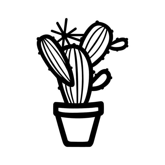 Wallity Cactus - Black